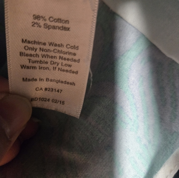 Talbots Women's Tropical Blue Green Shorts Size 16 - Picture 4 of 6